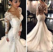Plus sized wedding dresses (44). 2020 Gorgeous Mermaid Wedding Dresses Dubai African Arabic Style Long Sleeves Lace Bridal Gowns Fishtail Button Back Wedding Dress Wedding Dresses Mermaid Style Wedding Gowns Cheap From Newdeve 128 21 Dhgate Com