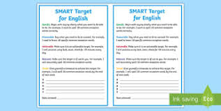 Avi knows that his goal is to become a sales manager but he's not sure where to begin…. Smart Targets Powerpoint Cfe Primary Resources Twinkl