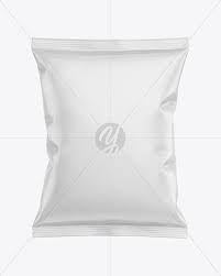 Download Metallic Snack Package Mockup In Flow Pack Mockups On Yellow Images Object Mockups PSD Mockup Templates