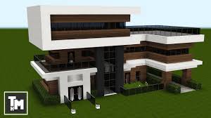 Minecraft How To Build A Modern House Mansion Tutorial Easy Episode 3 2018 Youtube