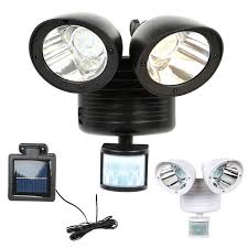 Dual Security Detector Solar Spot Light Motion Sensor Outdoor 22 Led Floodlight Wish