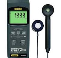 UVA-UVC Light Meter with Excel-Formatted Data Logging SD Card and "K/J" Port