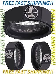 Shelby Cobra Ring Ford Mustang Gt500 Wedding Band Black 8mm Tungsten Ring Championshiprings Band Mustang Ford Mustang Ford
