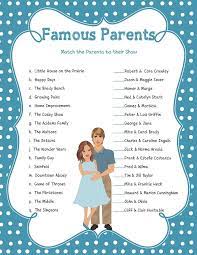 Famous Parents Baby Shower Games Celebrity Baby Game Baby Boy Shower Game Coed Shower Game D648 Boy Baby Shower Games Couples Baby Shower Games Couples Baby Showers