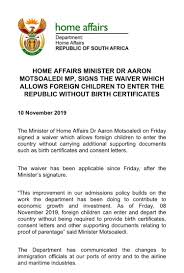 According to the new guidelines, spitting in the sushilkumar shinde will hold the position of union home ministry. Homeaffairssa On Twitter Minister Of Home Affairs Dr Aaron Motsoaledi Signs A Waiver Which Allows Foreign Children To Enter The Country Without Carrying Additional Supporting Documents Https T Co Izpab79ets