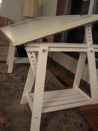 Ikea Blecket Table Top Artur Trestles No 4 Diy Furniture Plans Sewing Room Decor Art Studio At Home