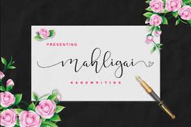 Elegant fonts modern script font script fonts branding materials character map cool fonts lowercase a looking gorgeous your design. Mahligai Calligraphy Font Befonts Com