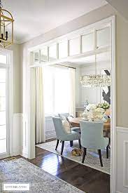 Placing a rug under the table can provide a visual anchor in a dining room. Summer Dining Room Decorating Citrineliving