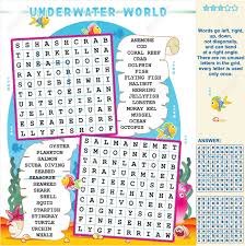 Thousands of free jigsaw puzzle games for pcs and tablets, suitable for both kids and adults . Underwater World Zigzag Word Search Puzzle Answer Included Royalty Free Cliparts Vectors And Stock Illustration Image 20301767