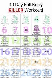 Pin By Ceira Retter On 2018 Body Workout Plan 30 Day Workout Challenge Full Body Workout Plan