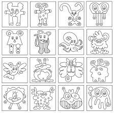 dessine un monstre coloriage dessin animaux de la chambre des enfants