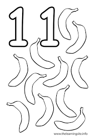 Number Eleven 11 Coloring Sheets To Print Coloring Pages Numbers For Kids Printable Numbers Numbers Preschool
