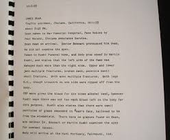 The beginning of the report states that he died intestate and the first few pages of the report is a 'petition for letters of. James Dean Autopsy Accident Report By James Dean Hand Signed 1955 First Edition First Printing Signed By James Dean Ronald Manuscript Nbsp Nbsp Paper Nbsp Collectible Modern First Printings