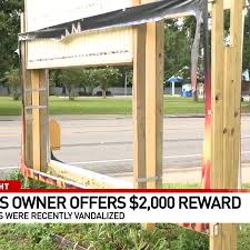 Escambia County business owner offers $2k reward for vandalized signs