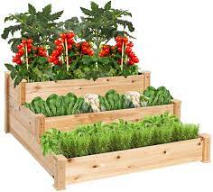 Maybe you would like to learn more about one of these? Amazon Com Best Choice Products 3 Tier Fir Wood Raised Garden Bed Planter Kit For Plants Herbs Vegetables Outdoor Gardening W Stackable Flat Arrangement Easy Assembly Natural Patio Lawn Garden