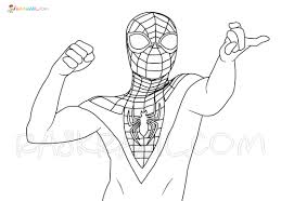 As for being a variant, miles has not canonically wore this but it was a. Miles Morales Coloring Pages Free Printable New Spider Man