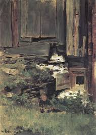Liebermann Max Baufalliges Haus Idee Farbe Olgemalde Auf Leinwand Max Liebermann