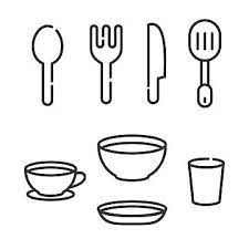Knife And Fork Vector Illustration With Simple Line Design Suitable For Restaurant Icon Icon Restaurant Fork Png And Vector With Transparent Background For F Restaurant Icon Vector Illustration Line Design