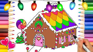 This coloring page was posted on wednesday, december 7. Gingerbread Dollhouse Coloring Page Doll House Coloring Book Christmas Coloring Pages Draw Color Youtube