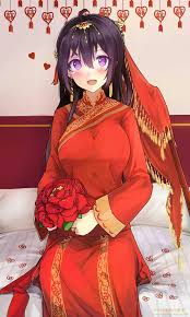 Eye color black blue brown green gray orange purple red white yellow pink blue / green not visible. Black Haired Anime Character With Red Dress Anime Anime Girls Miyaura Sanshio Chinese Dress Hd Wallpaper Wallpaper Flare
