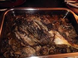 Gigot D Agneau De Noel Au Chataignes Et Champignons Sauvages Recette Recette Gigot Agneau Gigot Agneau Recette Gigot