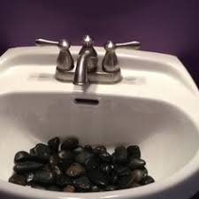 so.. putting rocks in the sink. y'all