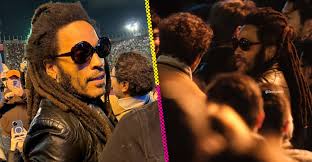 Casual: Lenny Kravitz anda en CDMX y fue al concierto de Paul McCartney