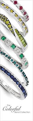 Impress Her With A Band That Expresses Her Unique Style The Colorful Band Collection Features 14k Gold W 14k Gold Wedding Band Gemstones Wedding Bands For Her
