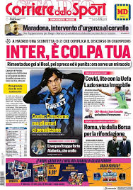 Nuova app, totalmente rinnovata nella grafica e nelle prestazioni. Corriere Dello Sport Inter E Colpa Tua