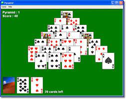 A free online solitaire card game where the player tries to match pairs of cards with a rank that totals 13. Pyramid Download