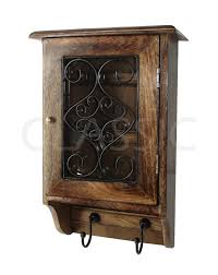 Wooden Wrought Iron Keybox Key Hanger Box Antique Type Home Decor Utility Wooden Wall Hangings Wooden Key Holder Handmade Wooden