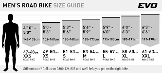 Bike size chart infographic get the right in 2 mins. Bike Size Guide Bike Fit Evo Cycles