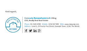 The understated email gmail signature template can be used by professionals like those that specialize in marketing. This Is A Professional Email Signature Example Professional Email Signature Best Email Signatures Email Signature Templates