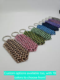 Chainmail Keychain - Etsy