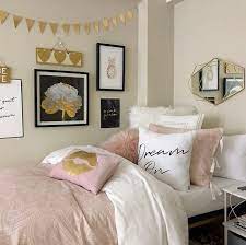 Dusty Rose Vs Light Pink Pink Bedroom Decor Gold Bedroom Decor Pink Dorm