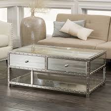 It is important that the upper lid be at a comfortable height. Buy Ryanne Studded Mirrored 2 Drawer Coffee Table By Gdfstudio On Dot Bo