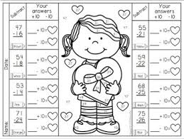 Free, printable valentine's day coloring pages are fun for kids! Color By Number For Valentine S Day Addition And Subtraction Tpt