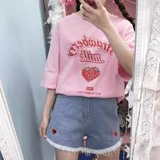 Kuakuayu Jbh Pink Girl Series Strawberry Milk Graphic Summer Fashion 100 Cotton Casual Tops Korean Style Kawaii Cute T Shirts Aliexpress See more ideas about pink milk, strawberry milk, cat aesthetic. cotton casual tops korean style kawaii