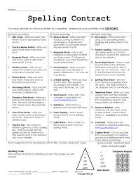 Spelling Contract
