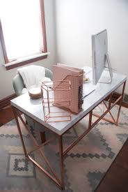 Marble rose gold desk accessories. Rose Gold Marble Desk Accessories Novocom Top