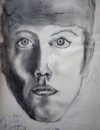 A collage from college in the seventies-- with some thrown paint