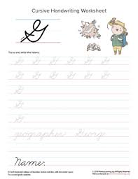 Cursive writing calligraphy a to z capital letters for beginners. Cursive Uppercase G Worksheet Primarylearning Org