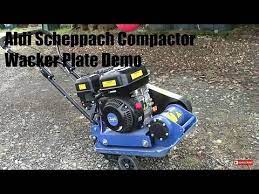 The units are sturdy, reliable and perfectly suited for path and road construction or landscaping. Aldi Scheppach Compactor Wacker Plate 6 5hp Demo Youtube