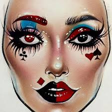 Paper Picture Simple Face Painting In 2019 Makeup Face