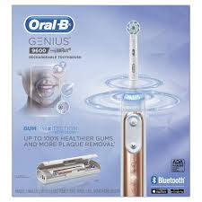 Check spelling or type a new query. Oral B Rose Gold Genius 9600 Black Rechargeable Electric Toothbrush With Bluetooth Connectivity