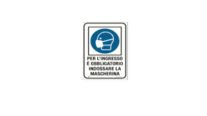 C'è l'obbligo di mascherina a bordo di un'automobile? Cartello Obbligo Di Mascherina F To A3 Systemcart