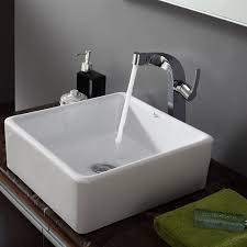 Kraus Vessel Sink In White Kcv 120 At The Home Depot Bathroom Sink Wall Mounted Bathroom Sinks Sink