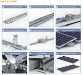 New Design Aluminum Flat Roof Ballasted Solar Mounting ...