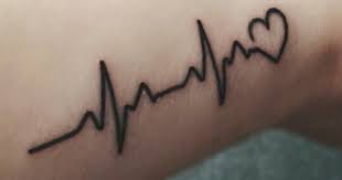 Cool Heartbeat Tattoo Heartbeat Tattoo Name Tattoos On Wrist Ecg Tattoo