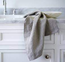Orkney Linen Powder Room Set Linen Hand Towels Hand Towels Smooth Linen